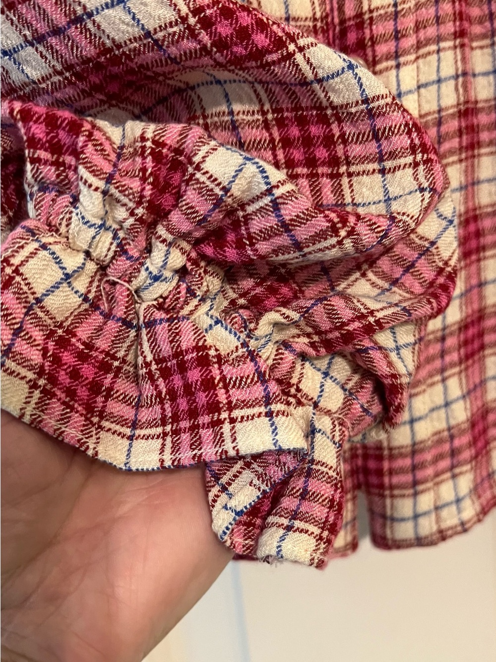 Pilcro Anthropologie Pink Keira Plaid Blouse Top | Ruffle Collar NWT XS #2627 - Picture 8 of 11